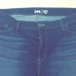 Dark wash blue jeans